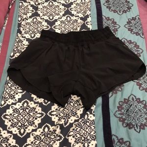 Black lululemon shorts size 8